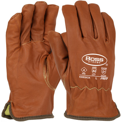 West Chester KS993KOA Oil Armor Finish Goat Driver w/ Cut Lining Gloves (One Pair)