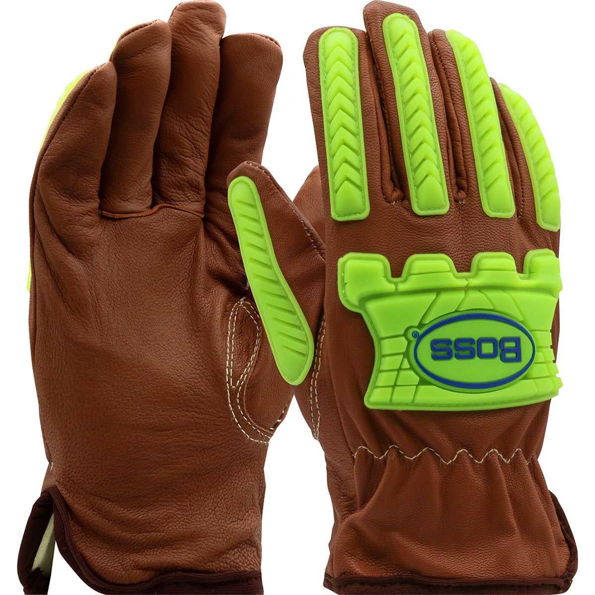 West Chester KS993KOAB Oil Armor Finish Goat Driver w/ Cut Lining and Bumpers Gloves (One Pair)