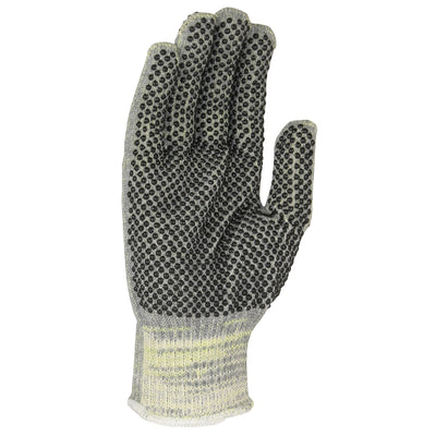 Kut Gard MATA10-GY-PD2 Seamless Knit ATA® Blended Glove with Double-Sided PVC Dot Grip (One Dozen)