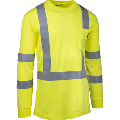 PIP 315-1355FR ANSI Type R Class 3 AR/FR Crew Neck Long Sleeve T-Shirt