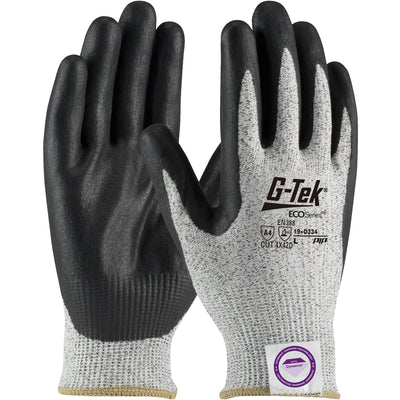 G-Tek 19-D334 Seamless Knit Dyneema® Phoenix Blended Glove with Nitrile Coated Foam Grip on Palm & F