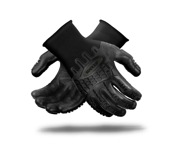 Madgrip PPIBLK Pro Palm Impact Protection Ultra Dry-grip Gloves (One Dozen)