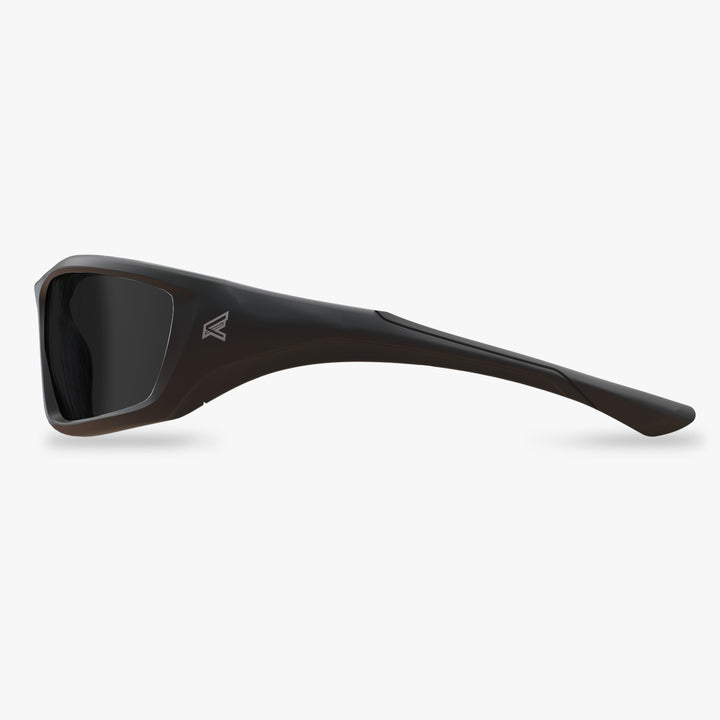 Edge Eyewear Robson TXR416 Black Frame, Polarized Smoke Lens Safety Glasses