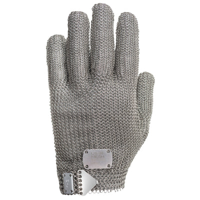 US Mesh USM-1180 Stainless Steel Mesh Glove with Steel Prong Closure - Wrist Length