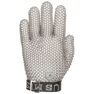 US Mesh USM-1190 Large Ring Stainless Steel Mesh Glove with Adjustable Strap - Wrist Length