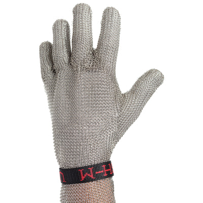 US Mesh USM-1350 Stainless Steel Mesh Glove with Reinforced Finger Crotch and Adjustable Straps - Fo