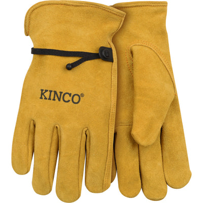 Kinco 50BT Suede Cowhide Driver with Pull-Strap