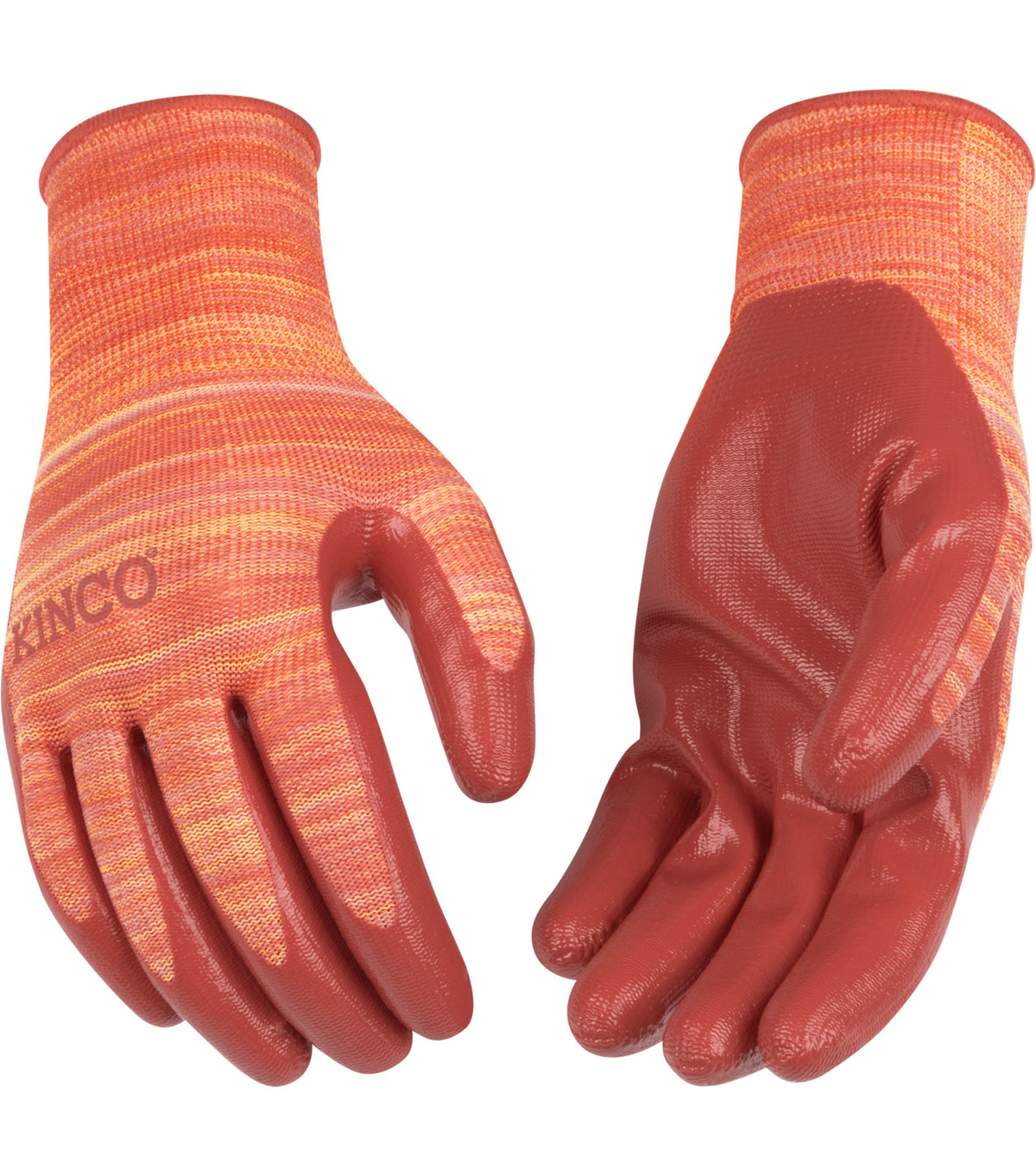 Kinco 1891WB Women's Polyester Knit Shell & Nitrile Palm (6 Pair) - alternate view 1