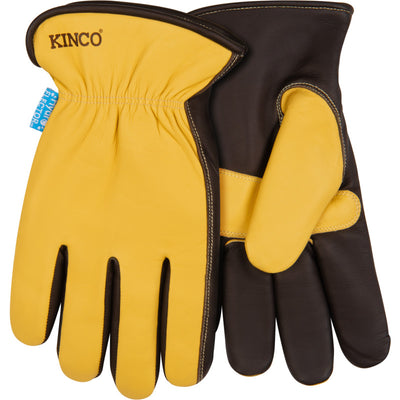 Kinco 1396HKP HydroFlector™ Water-Resistant Premium Grain Sheepskin Driver with Palm Patch