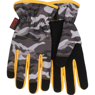 Kinco 2020 KincoPro™ Light-Duty Gray Camo Synthetic Leather Palm
