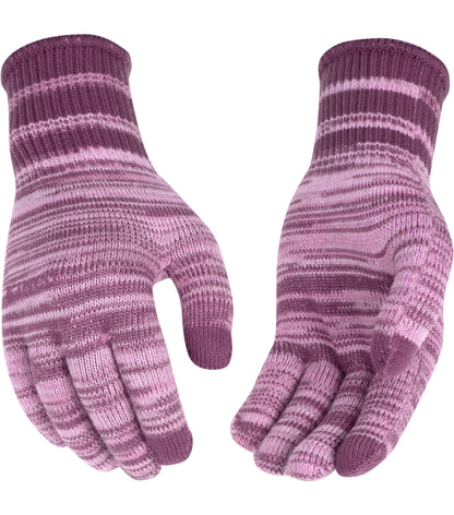 Kinco 20WC Women's Heather Green Heavyweight 10-Gauge Magic Stretch Thermal String Knit (One Dozen) - alternate view