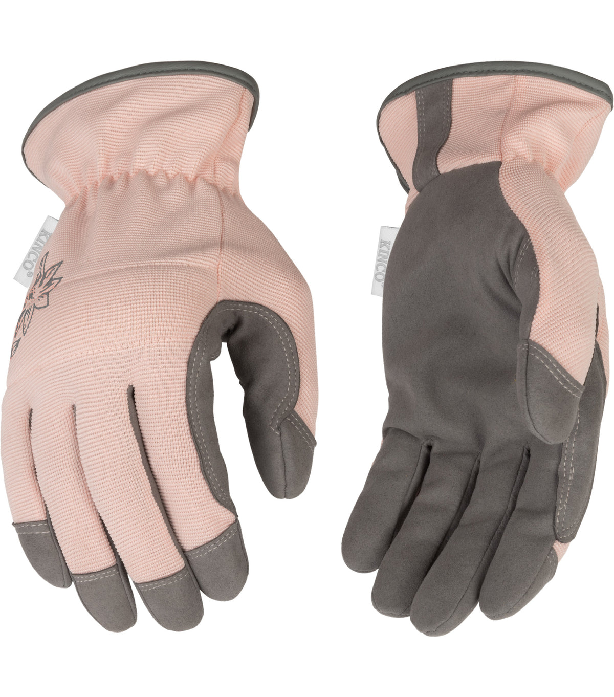Kinco 2009W Kids' KincoPro™ Pink Synthetic Leather Palm (3 Pair) - alternate view 2