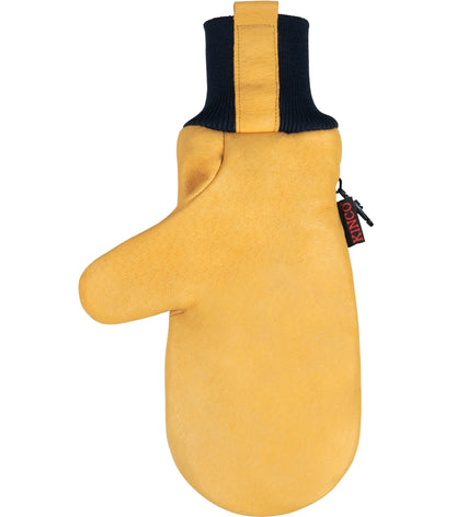 Kinco 1927KWT Kids' Lined Premium Grain Pigskin Palm Mitt with Knit Wrist (3 Pair) - alternate view 1