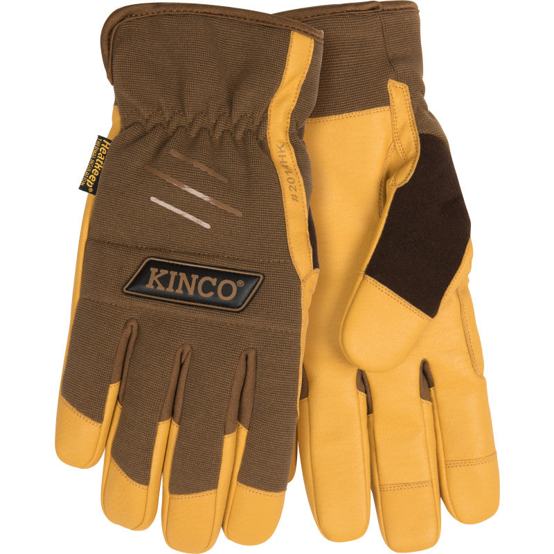 Kinco 2014HK KincoPro™ Lined Brown Synthetic Leather Palm