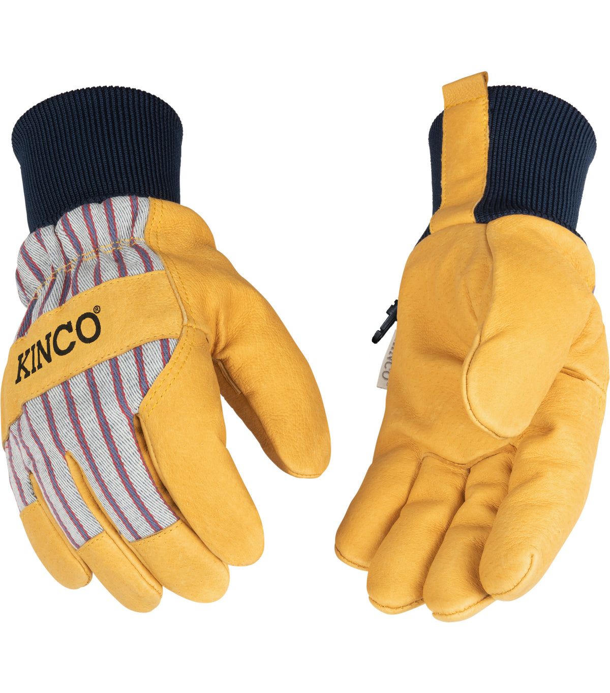 Kinco 1927KWW Women's 1927KW™ Lined Premium Grain Pigskin Palm with Knit Wrist (3 Pair) - alternate view