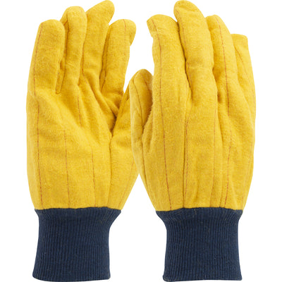 PIP FM18KWK Regular Grade Chore with Double Layer Palm, Single Layer Back and Nap-Out Finish Knit Wrist Safety Glove (One Dozen)