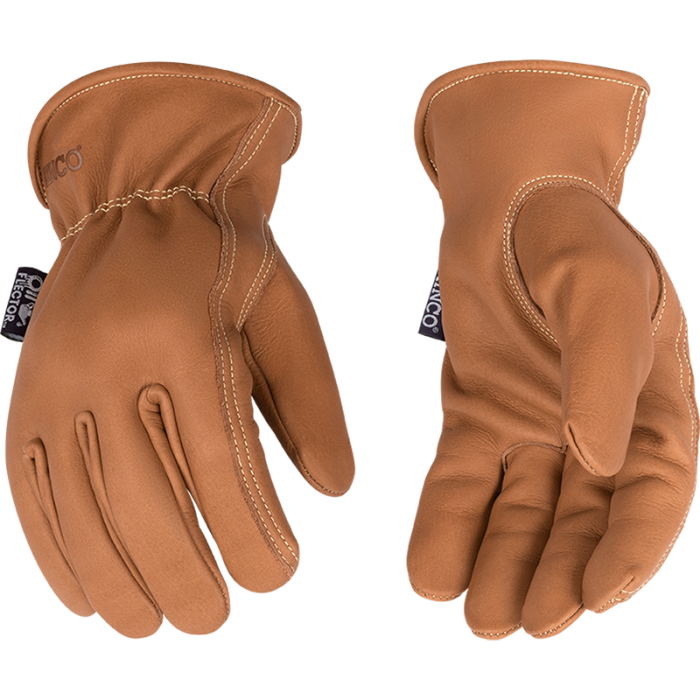 Kinco 6098 OilFlector Premium fortiHIDE Oil-Resistant Full Grain Cowhide, Easy-On Cuff Kevlar Heat-Resistant Thread, Keystone Thumb Glove (One Dozen) - image 1