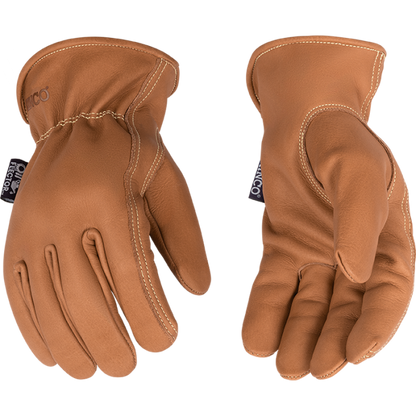 Kinco 6098 OilFlector Premium fortiHIDE Oil-Resistant Full Grain Cowhide, Easy-On Cuff Kevlar Heat-Resistant Thread, Keystone Thumb Glove (One Dozen) - image 1