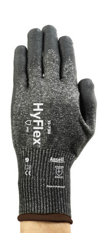 Ansell 11-738 Hyflex Cut and Abrasion Resistance Reinforced Thumb Glove (One Dozen)