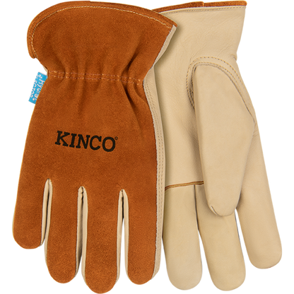 Kinco 355P HydroFlector Russet Premium aquaHIDE Water-Resistant Easy-On Cuff Keystone Thumb Glove (3 Pair) - image 2