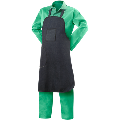 Steiner 02935 9 oz Blue Cotton Denim Shop Apron - 35