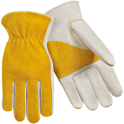 Steiner 0237 Premium Grain Cowhide Palm With Split Cowhide Back & Split Cowhide Reinforced Palm Drivers Gloves (Pair)