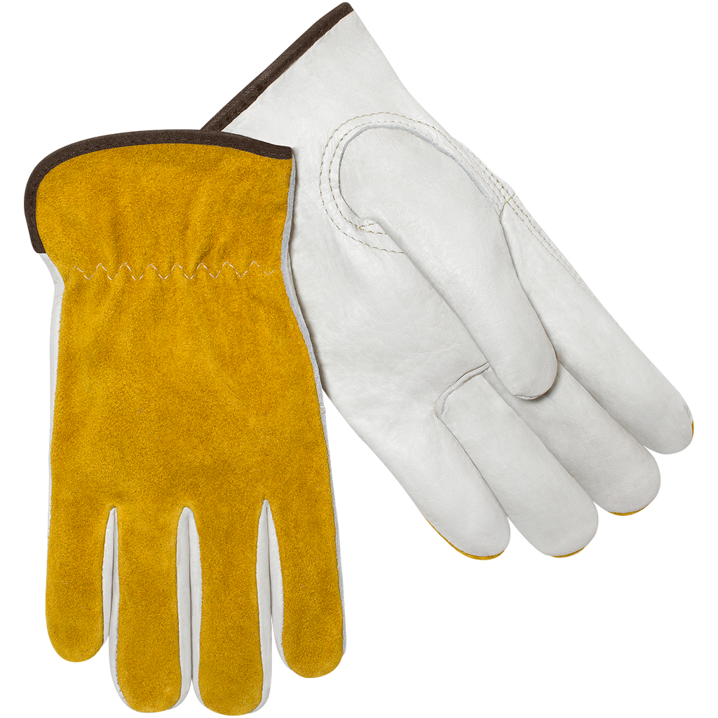 Steiner 0239 Premium Grain Cowhide Palm With Split Cowhide Back Drivers Gloves (Pair)