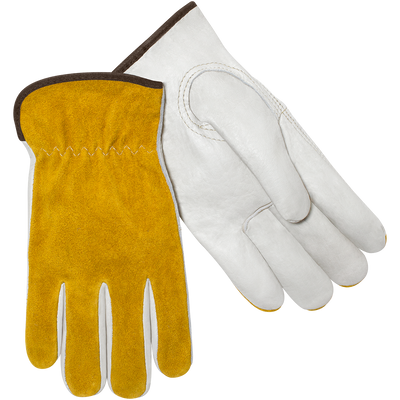 Steiner 0239 Premium Grain Cowhide Palm With Split Cowhide Back Drivers Gloves (Pair)