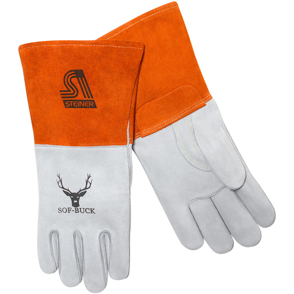 Steiner 02275 Sof-Buck™ Premium Heavyweight Split Deerskin MIG Welding Gloves (Pair)