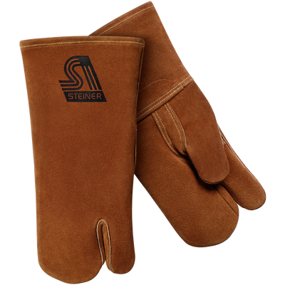 Steiner 02115 Standard Shoulder Split Cowhide Stick Welding Mittens - Cotton Lined (Pair)