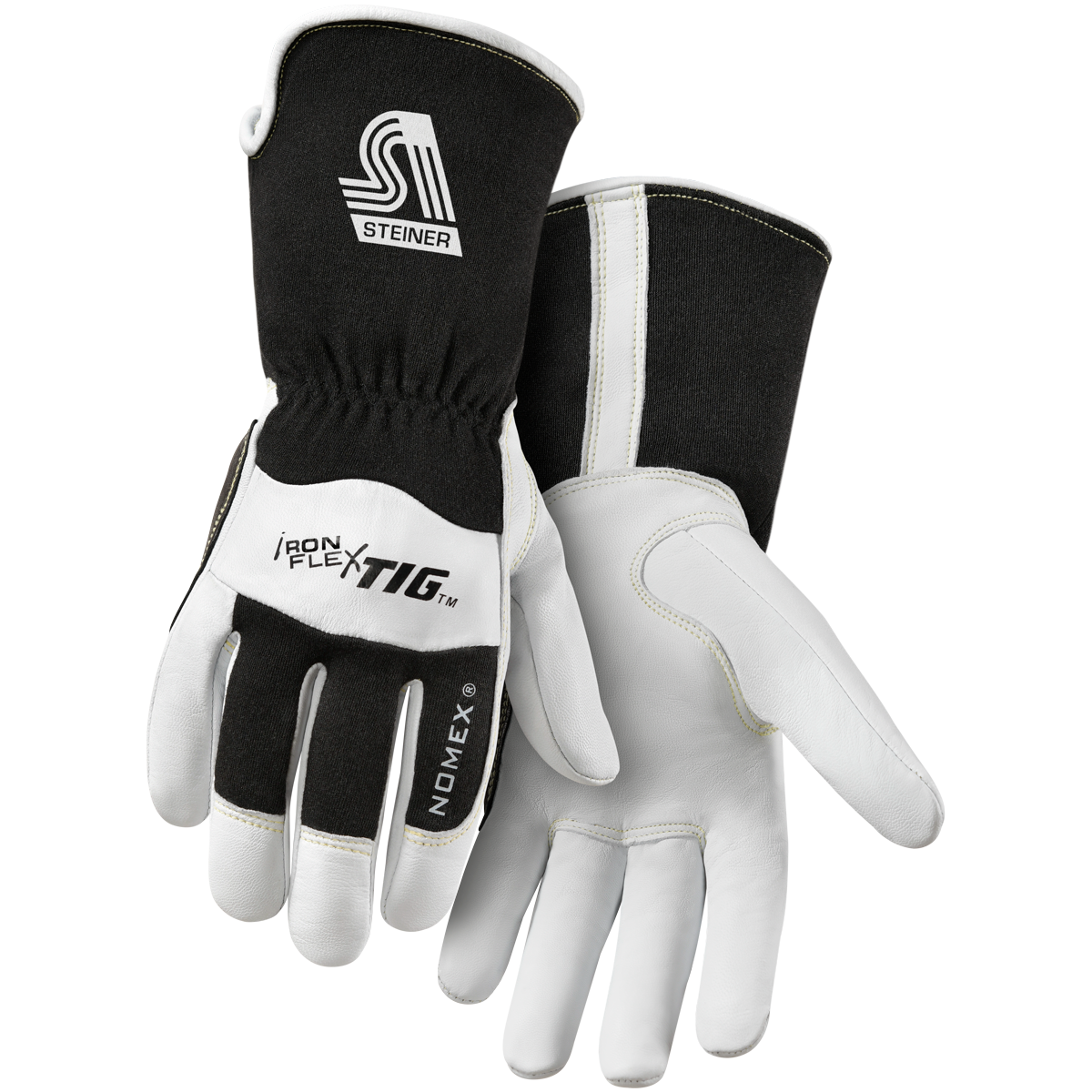 Steiner 0264 IronFlex® TIG Premium Kidskin With Nomex® Back TIG Welding Gloves - Poly Lined Back, 4"