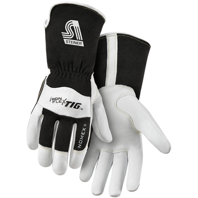 Steiner 0264 IronFlex® TIG Premium Kidskin With Nomex® Back TIG Welding Gloves - Poly Lined Back, 4