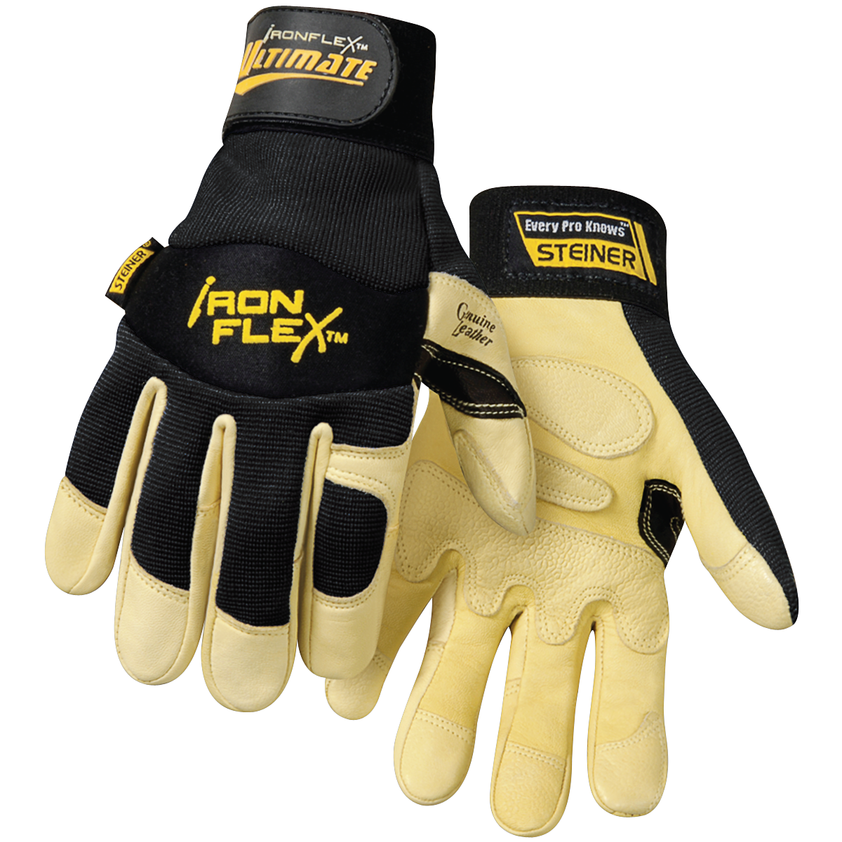 Steiner 0914 IronFlex® Ultimate™ Grain Goatskin Leather Palm Gloves (1 Pair)