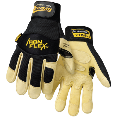 Steiner 0914 IronFlex® Ultimate™ Grain Goatskin Leather Palm Gloves (Pair)