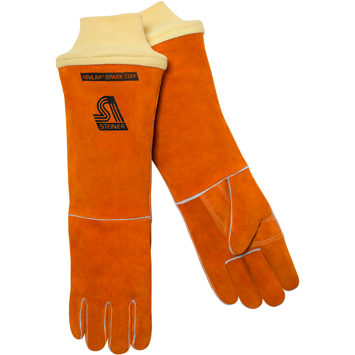 Steiner 21918 Standard Shoulder Split Cowhide Stick Welding Gloves - 18" Length, ThermoCore™ Foam Li