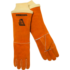 21918 Standard Shoulder Split Cowhide Stick Welding Gloves - 18" Length, ThermoCore™ Foam Lined (Pai