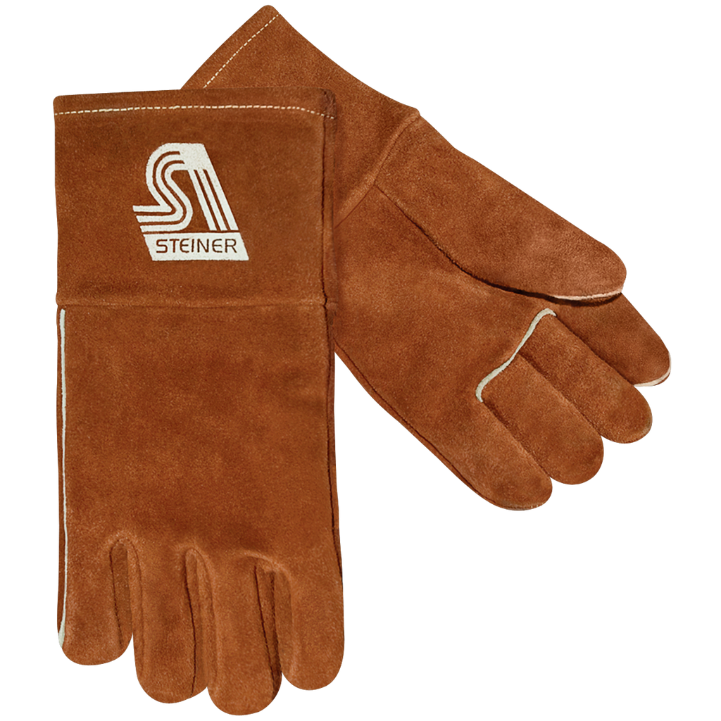 Steiner 0403W Side Split Cowhide Thermal Protection Gloves, Wool Insulated Lining, 14" Length (Pair)