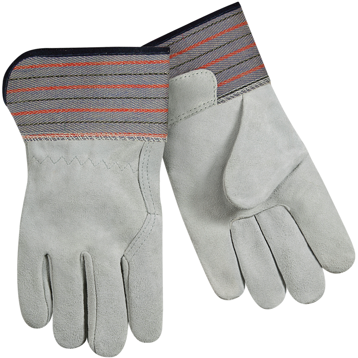 Steiner 02299E Standard Split Cowhide Leather Palm Work Gloves - Full Leather Back, Short Cuff (1 Pair)