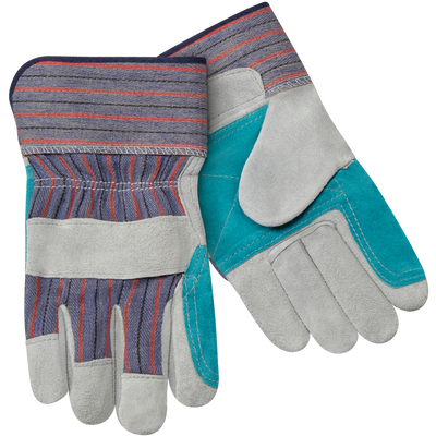 Steiner 022DP Standard Split Cowhide Double Leather Palm Work Gloves - Short Cuff (Pair)