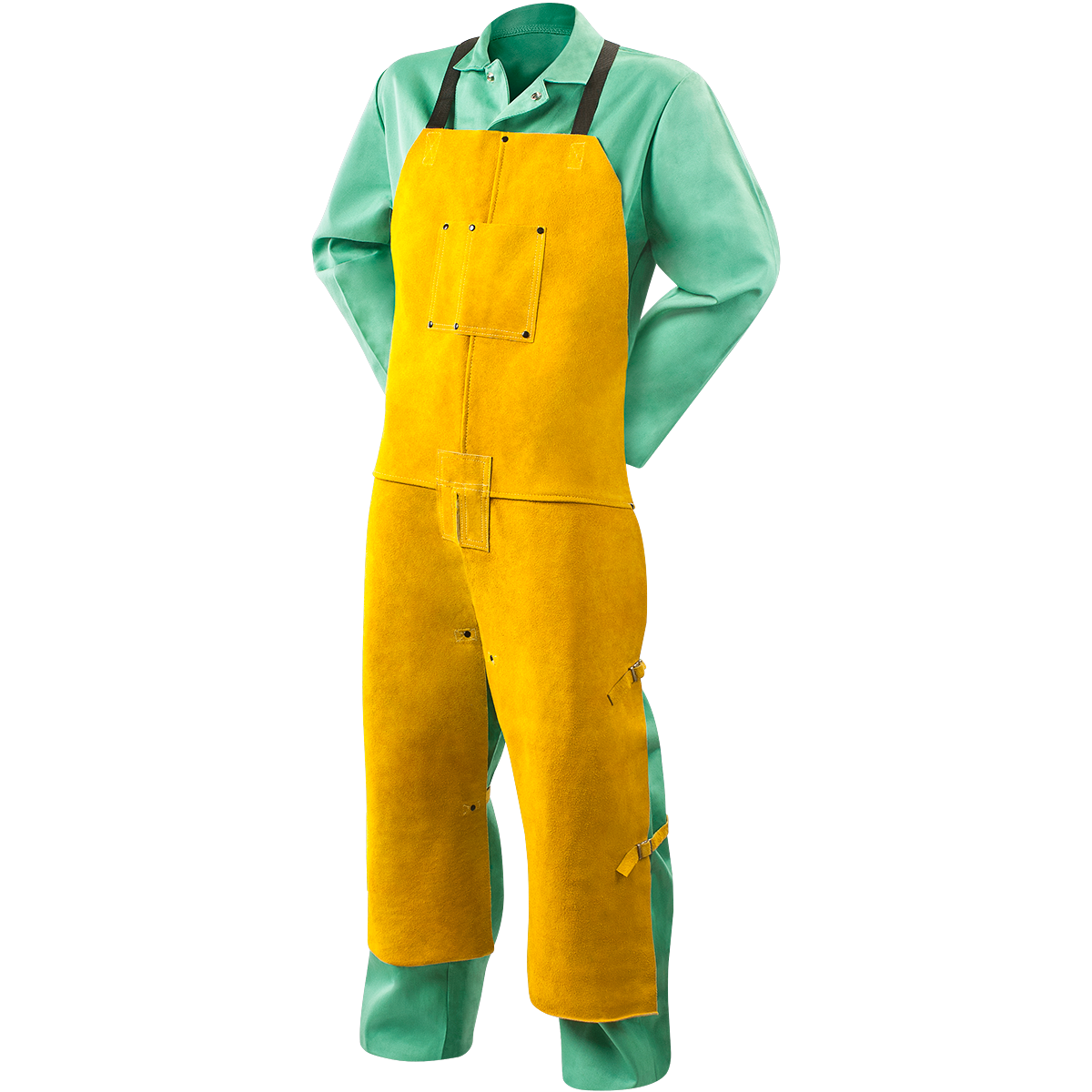 Steiner 82172 Quality Side Split Cowhide Welding Split Leg Bib Apron - 48" (Each)