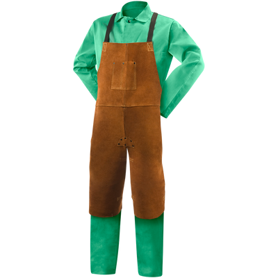 Steiner 92170 Premium Side Split Cowhide Welding Split Leg Bib Apron - 36