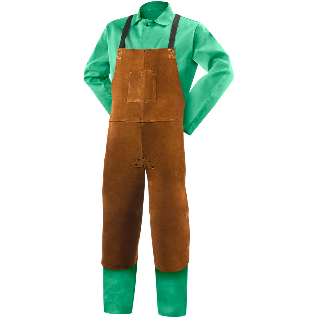 Steiner 92171 Premium Side Split Cowhide Welding Split Leg Bib Apron - 42"