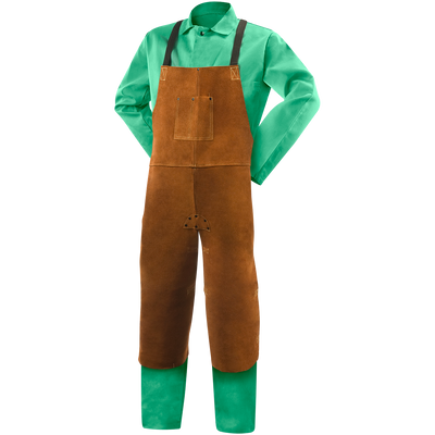Steiner 92171 Premium Side Split Cowhide Welding Split Leg Bib Apron - 42