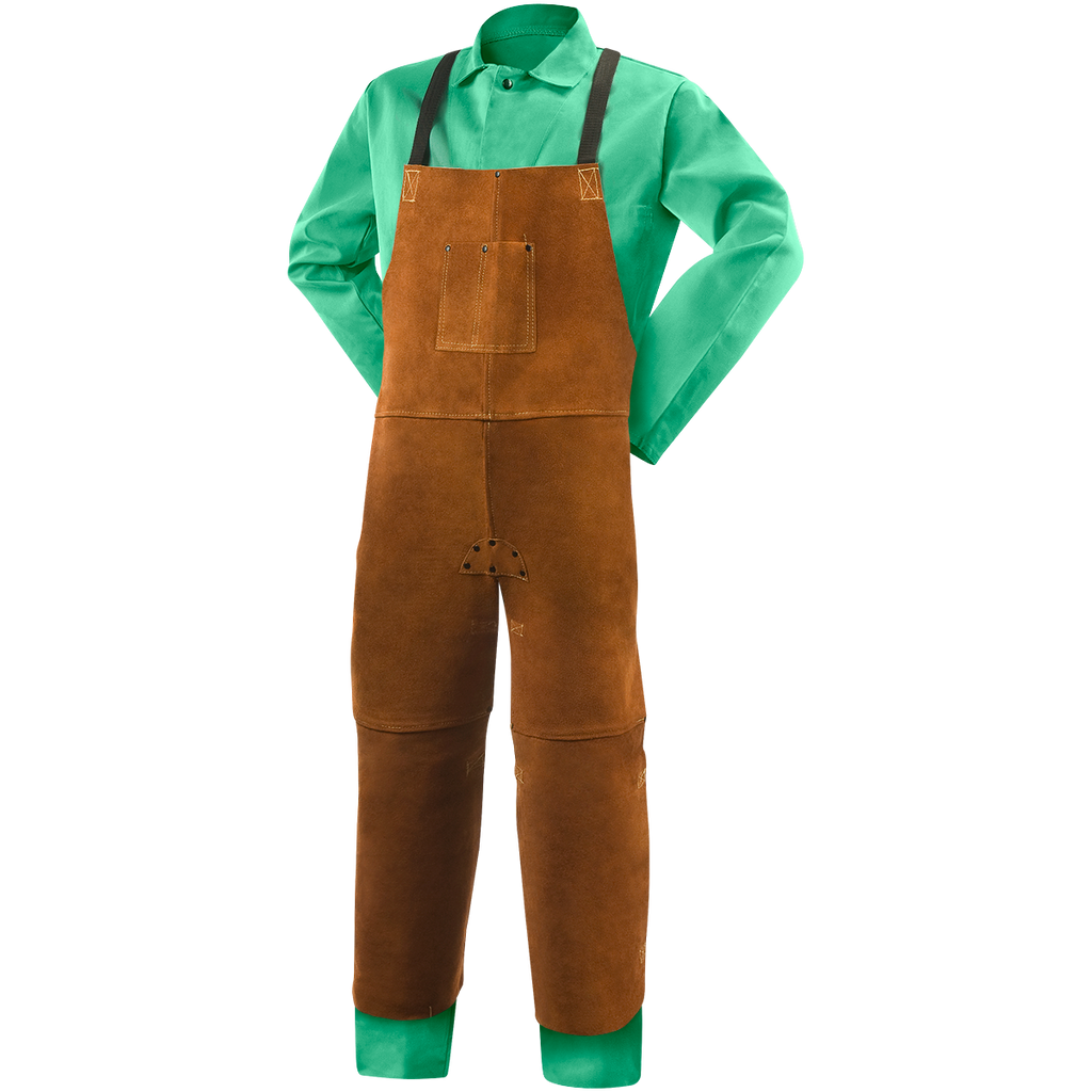 Steiner 92172 Premium Side Split Cowhide Welding Split Leg Bib Apron - 48"
