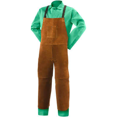 Steiner 92172 Premium Side Split Cowhide Welding Split Leg Bib Apron - 48