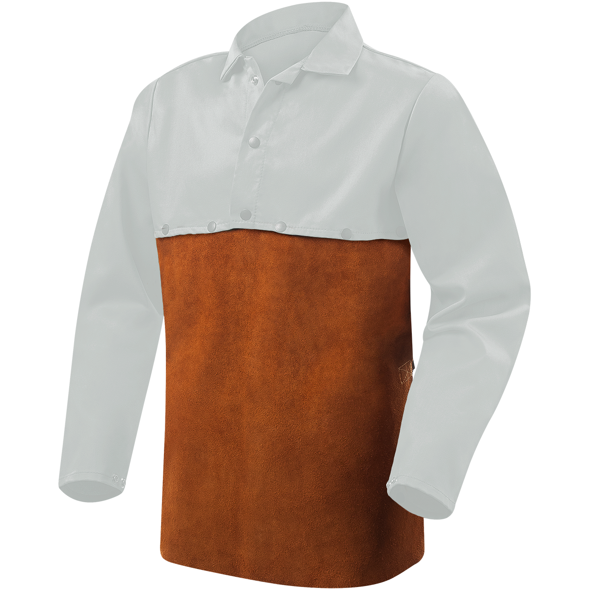 Steiner 92119 Side Split Cowhide Bib For FR Cotton Cape Sleeves - 19" Rust (Each)