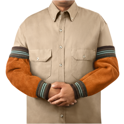 Steiner 92182 Premium Leather Sleeves, Wide Cuff Elastic - 18