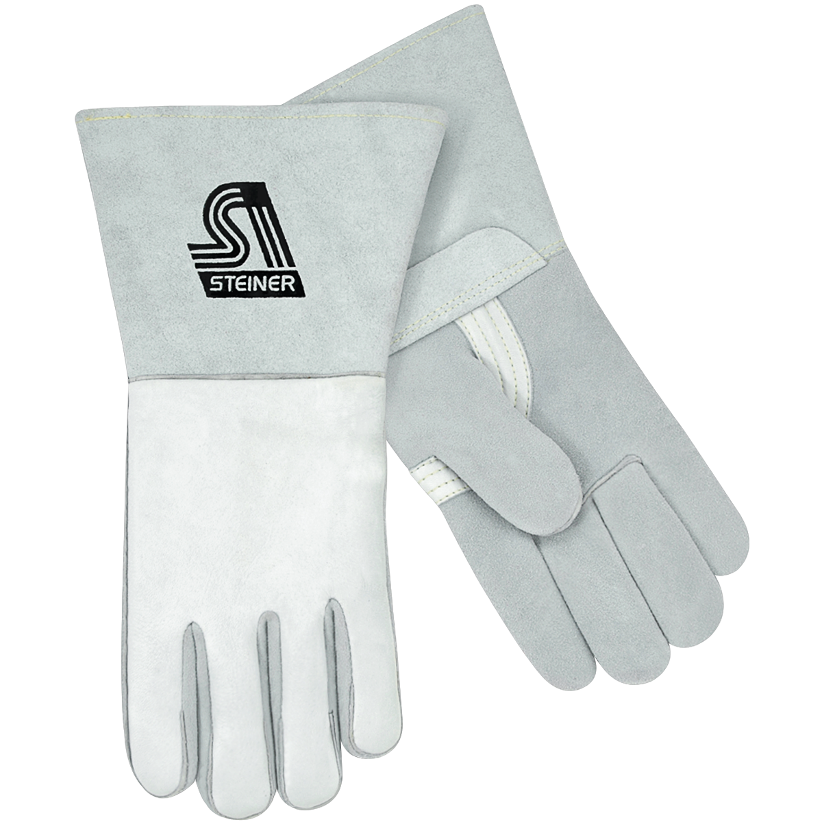 Steiner 7500 Premium Grain Elkskin Back, Reverse Grain Elkskin Palm Stick Welding Gloves - Nomex® Li