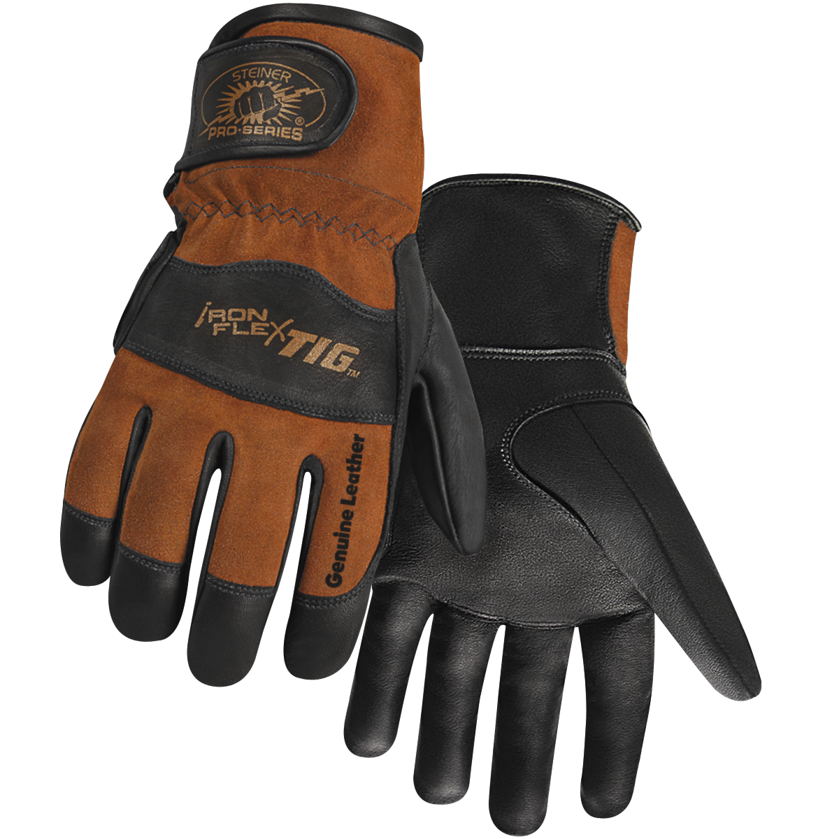 Steiner 0262 Pro-Series™ IronFlex® TIG Premium Kidskin With Reverse Kidskin Back TIG Welding Gloves 