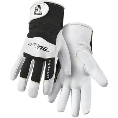 Steiner 0263 Ironflex Tig Premium Kidskin With Nomex Back Tig Welding Gloves Poly Lined Back Adjusta